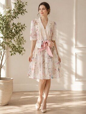 Blush Floral Mini Dress